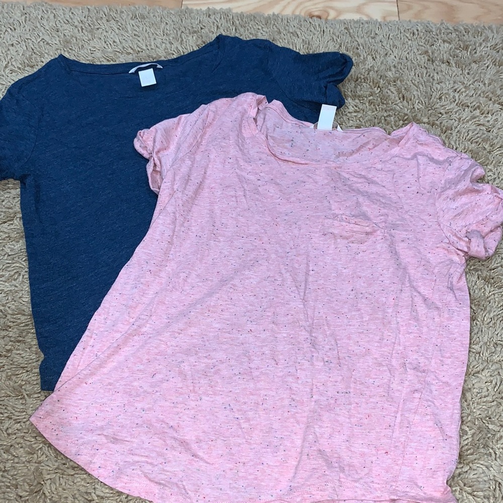 EUC H&M Basic small loose fit t shirt set of 2